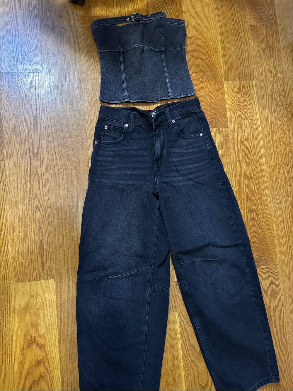 BDG Women’s Black Slim Jeans & Crop Top Bundle - NEVER WORN